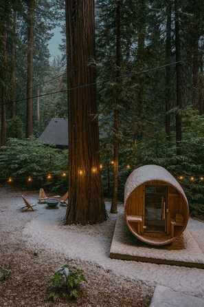 Property grounds - A-Frame Cabin w/ Sauna • Hot Tub • Projector • Fire Pit (Arnold)