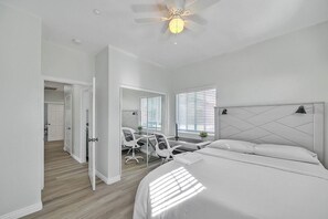 4 habitaciones, tabla de planchar con plancha y wifi