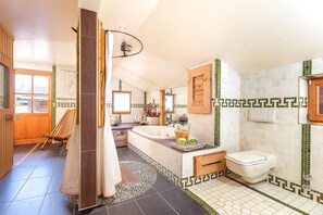 Dusche, Whirlpool, Haartrockner, Bidet