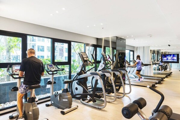 Apartment, 2 Schlafzimmer, barrierefrei, Raucher | Fitnessstudio