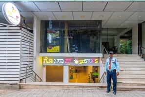 Façana frontal de l'allotjament