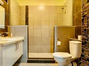 Towels, soap, toilet paper