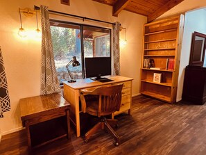 Interior - Serene cabin w/fast WiFi, central AC, and office nook (Arnold)
