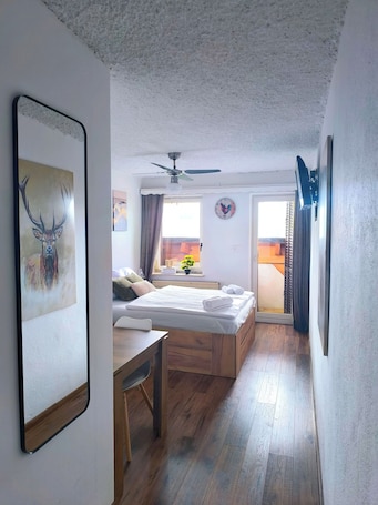 1 bedroom, internet, bed sheets