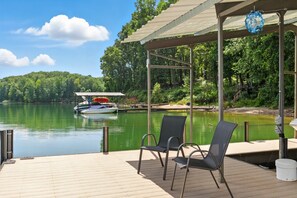 Terrace/patio - The Holiday House w/ Dock  - Close to Clemson! (Townville)