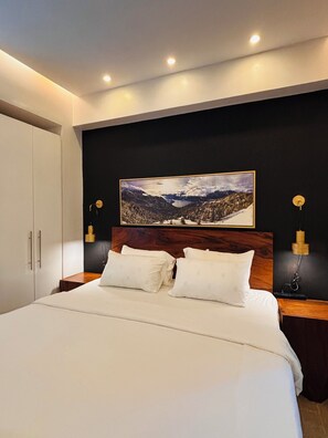 1 habitación, tabla de planchar con plancha, internet y ropa de cama 
