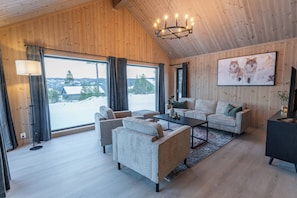 TV, fireplace - Lodge at ski centre, crosscountry trail, sauna (Espeset)