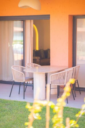 Appartement, 2 slaapkamers, toegankelijk voor mindervaliden, terras | Dineerruimte