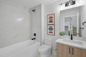 Hair dryer, towels