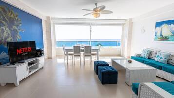 Smart-tv en een kantoor