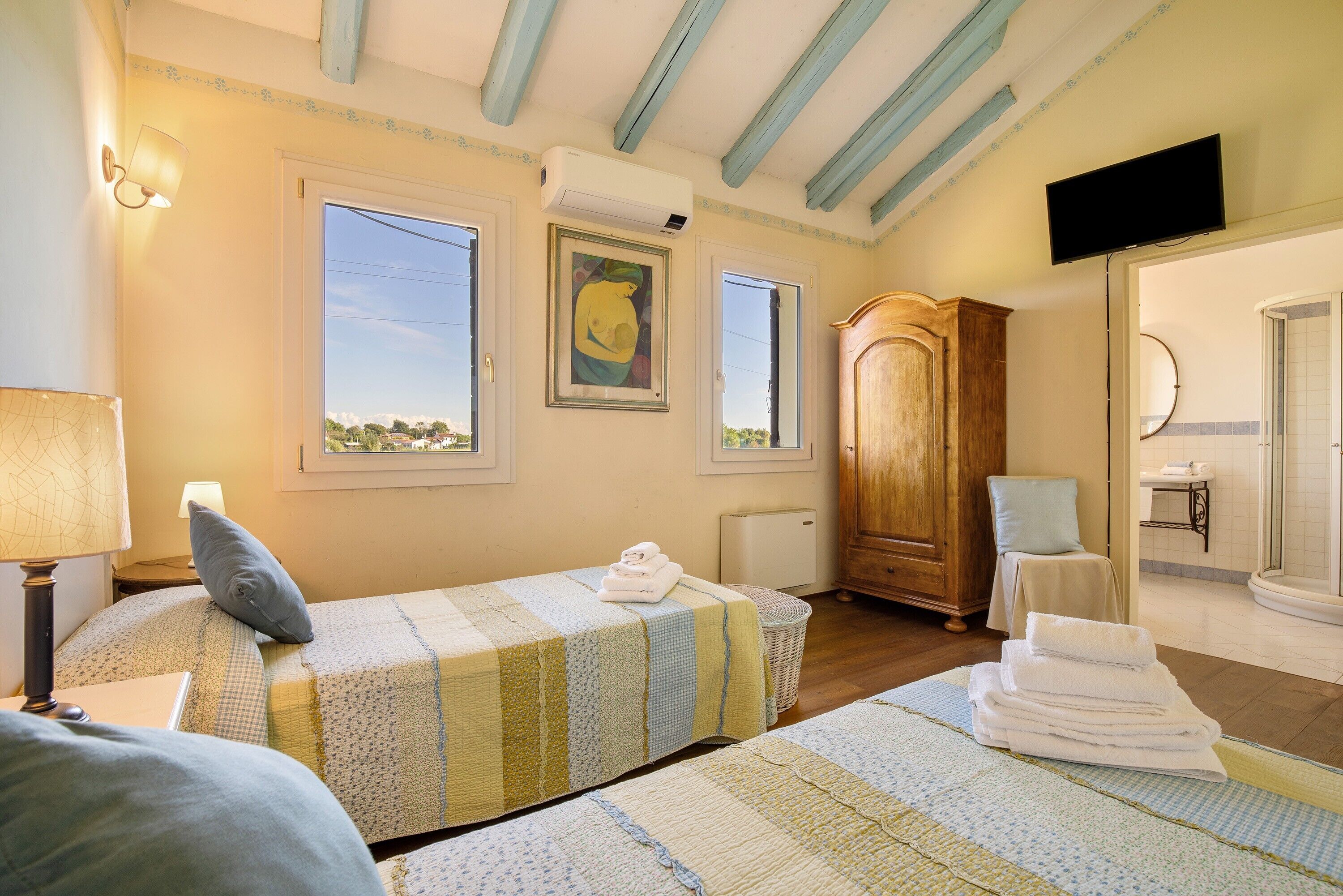 1 多间卧室、WiFi、床单