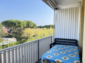 Appartamento, 1 camera da letto, balcone, vista città | Balcone