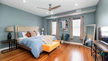 5 habitaciones, tabla de planchar con plancha y cuna de viaje