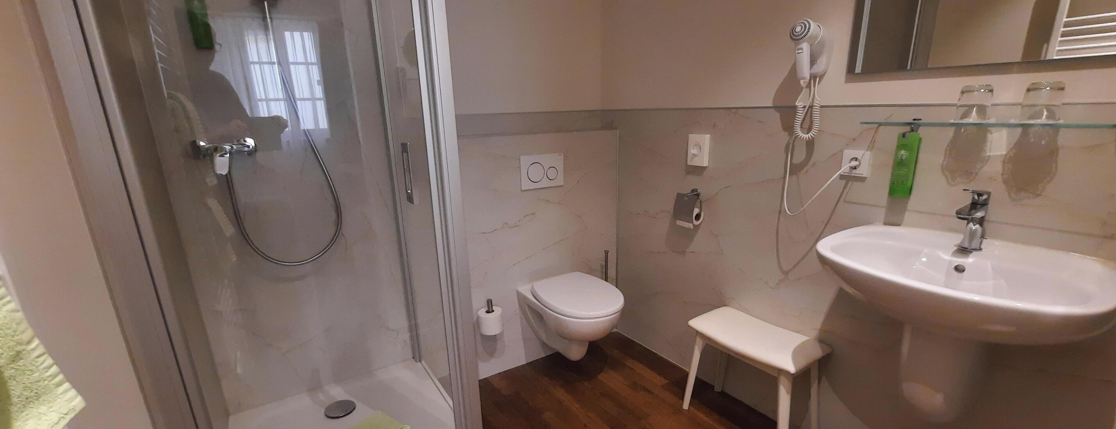 Deluxe Double Room, 1 Queen Bed, City View | Bathroom