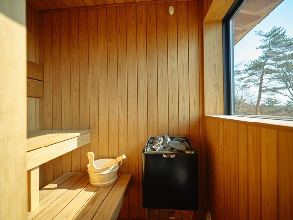 Hair dryer, towels, shampoo, toilet paper