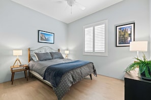 3 bedrooms, iron/ironing board, travel cot, WiFi