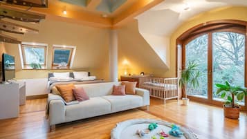 TV, fireplace, DVD player, stereo