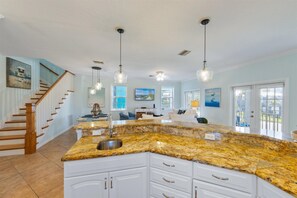 Interior - Blue Haven Beach House: 3BR/3BA Pool Home Steps to Beach (Holmes Beach)