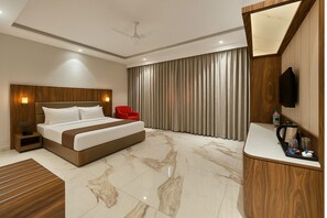 Deluxe Suite | Desk, laptop workspace, free WiFi - White Season by The Sky Imperial (Hamirgarh)