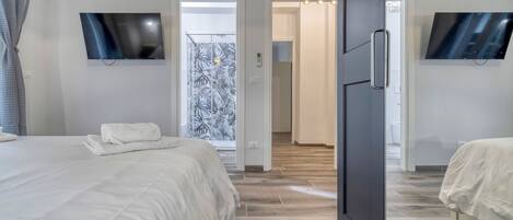 1 غرفة نوم وخدمة الإنترنت وملاءات أسرّة