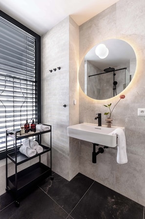 Shower, hair dryer