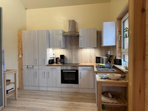 House | Private kitchen - Ferienhaus 4 Elemente in Selchow mit Tollem Garten (Storkow)