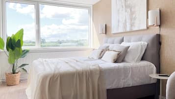 1 slaapkamer, een bureau, gratis wifi, beddengoed