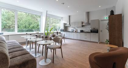 Stay close to campus without overspending. This comfortable room is a short walk through green surroundings from Tilburg University. The compact 7 m² space includes a cozy hotel bed, fast Wi-Fi, and a desk.