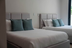 4 bedrooms, iron/ironing board, travel cot, WiFi