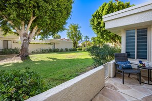 Terrace/patio - Santa Rosa Cove #63  - 31 Night Minimum Available (La Quinta)