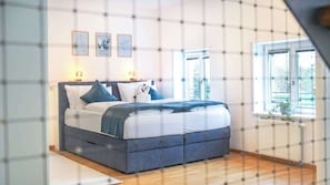 2 Schlafzimmer, Schreibtisch, Bügeleisen/Bügelbrett, kostenloses WLAN