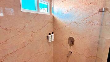 Free toiletries, hair dryer, towels