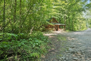 House, 1 Bedroom | Exterior - Cozy Creekside Cabin With Wraparound Porch 1 Bedroom Home (Andrews)