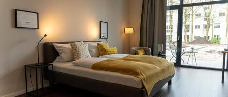 Chambre Double Deluxe | Bureau, espace de travail pour ordinateur portable, Wi-Fi gratuit