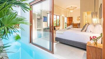 Departamento, balcón, vista a la alberca | Wifi gratis