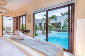 Apartment, Poolblick | Ausblick vom Zimmer