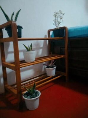 Basic Double Room, Balcony, Lake View | Living area