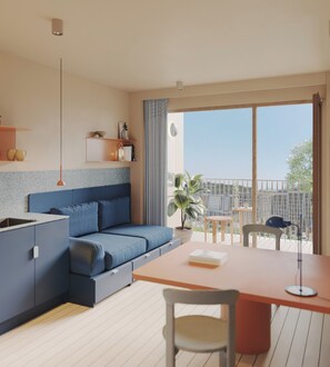 Comfort Apartment, 2 Bedrooms, City View | Premium bedding, down comforters, in-room safe, desk