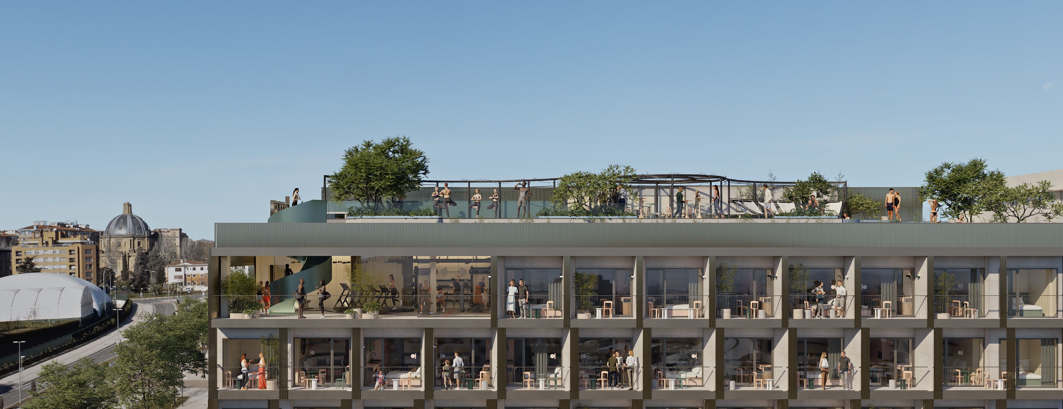 Fachada del alojamiento