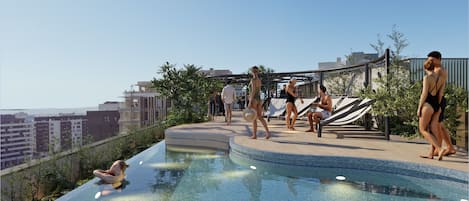Seasonal outdoor pool