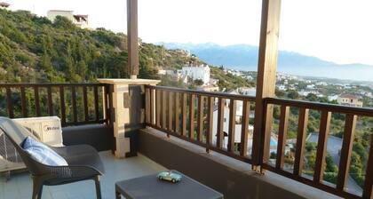 Charming Chania area Villa with panoramic sea views and private pool. Sleeps 5