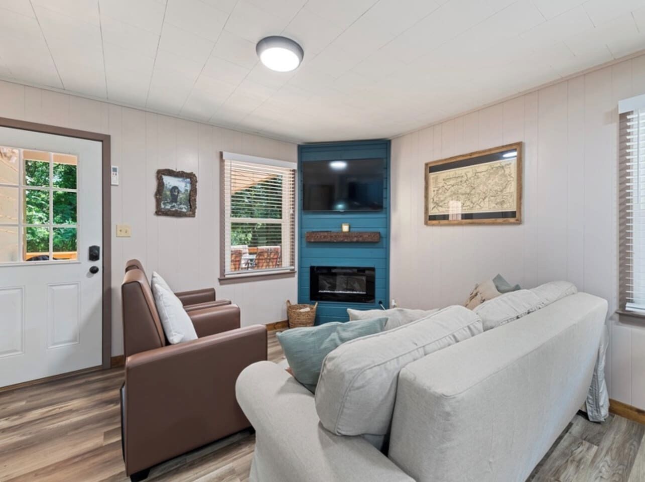 TV connectée, cheminée