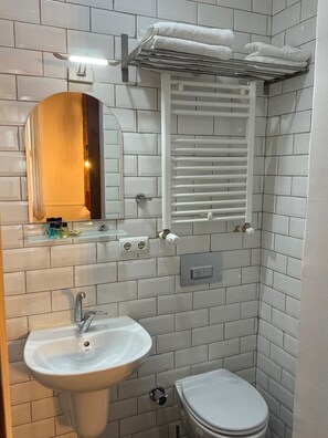 Apartment | Bathroom | Free toiletries, hair dryer, slippers, soap