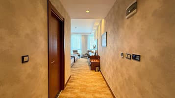 In-room safe, desk, laptop workspace, blackout drapes