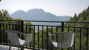 Panoramic Cabin, Multiple Beds, Mountain View | Desk