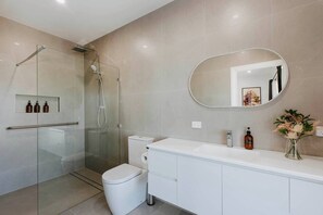 Hair dryer, towels
