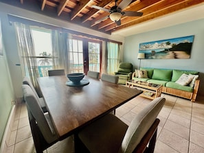 Classic Condo, Air conditioning, Beach View | Living area | 32-inch TV with cable channels