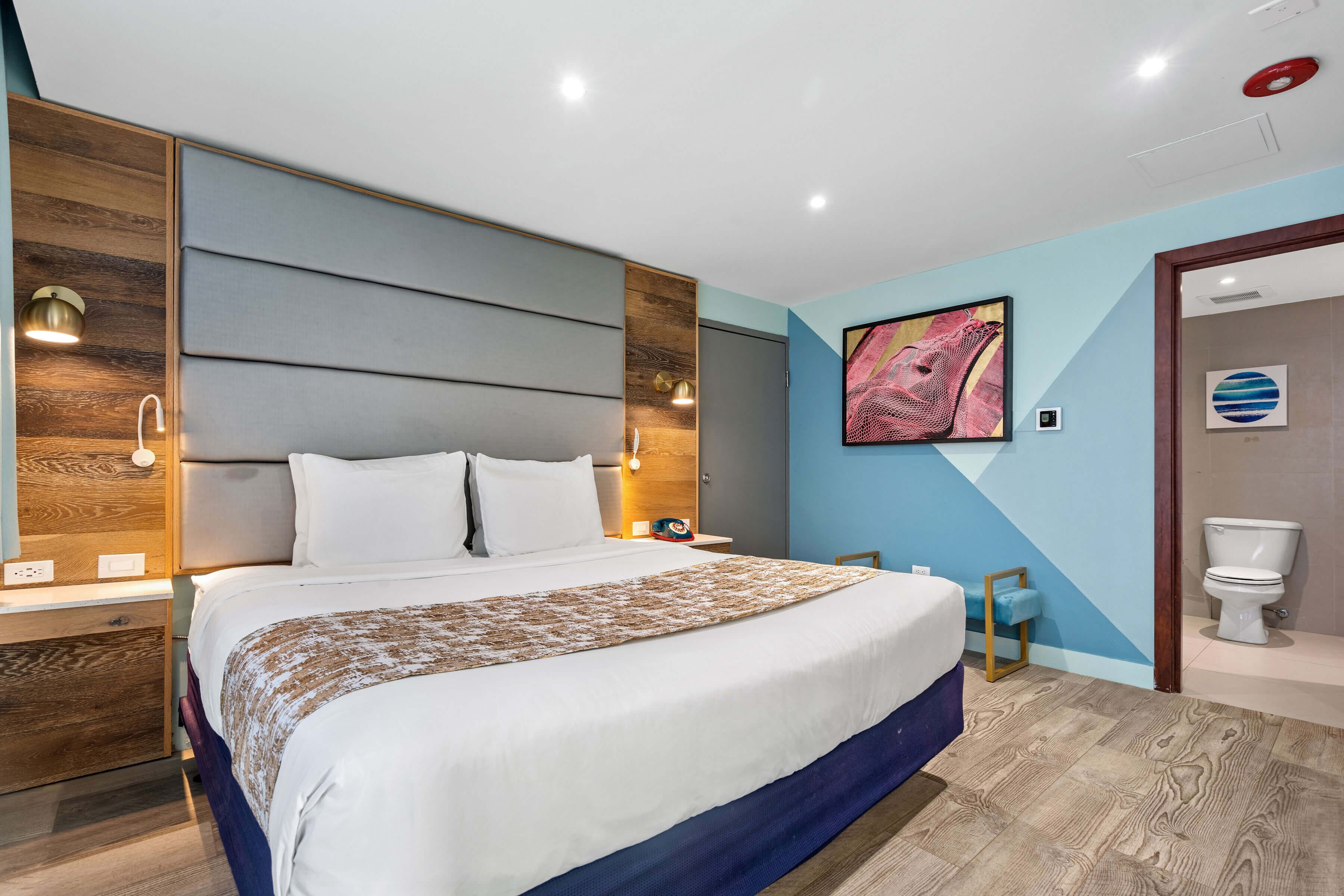 Suite, Multiple Beds, Balcony, Lagoon View | Pillowtop beds, in-room safe, blackout drapes