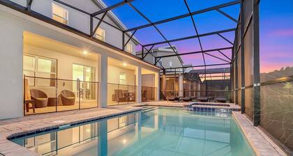 Stunning 7BR Resort Pool Home 13 Min Disney