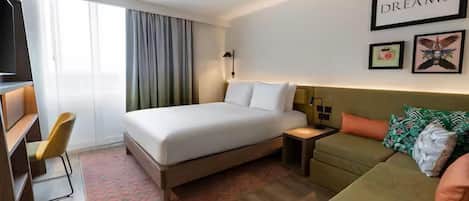 Memory-foam beds, in-room safe, blackout curtains, soundproofing